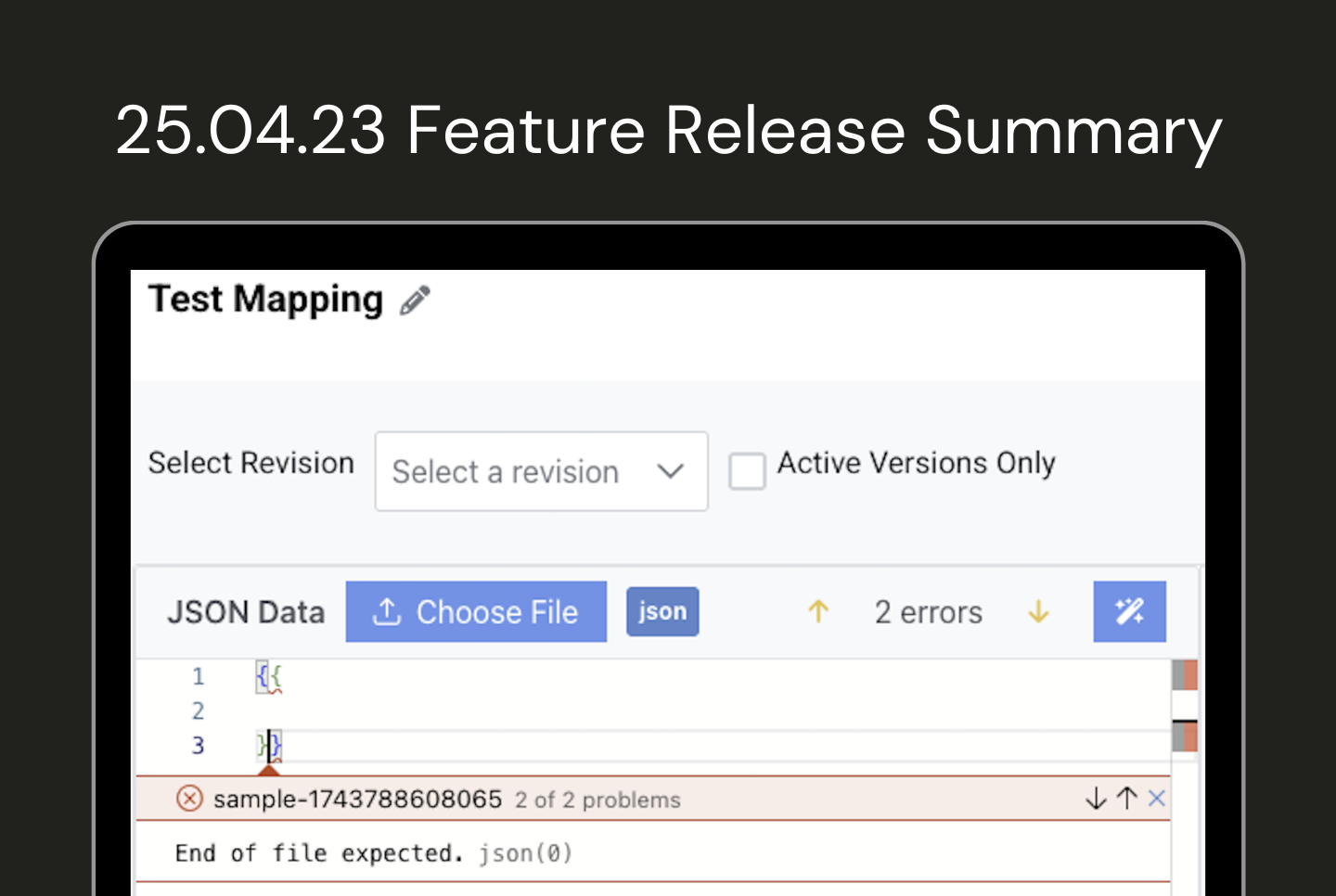 25.04.23 Feature Release Summary