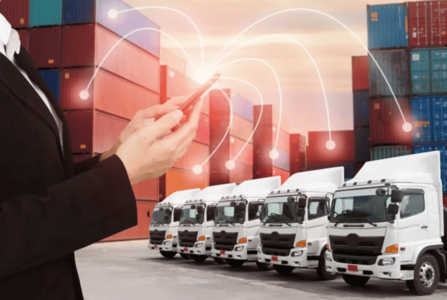 Trucks and cargo managed using a freight management system