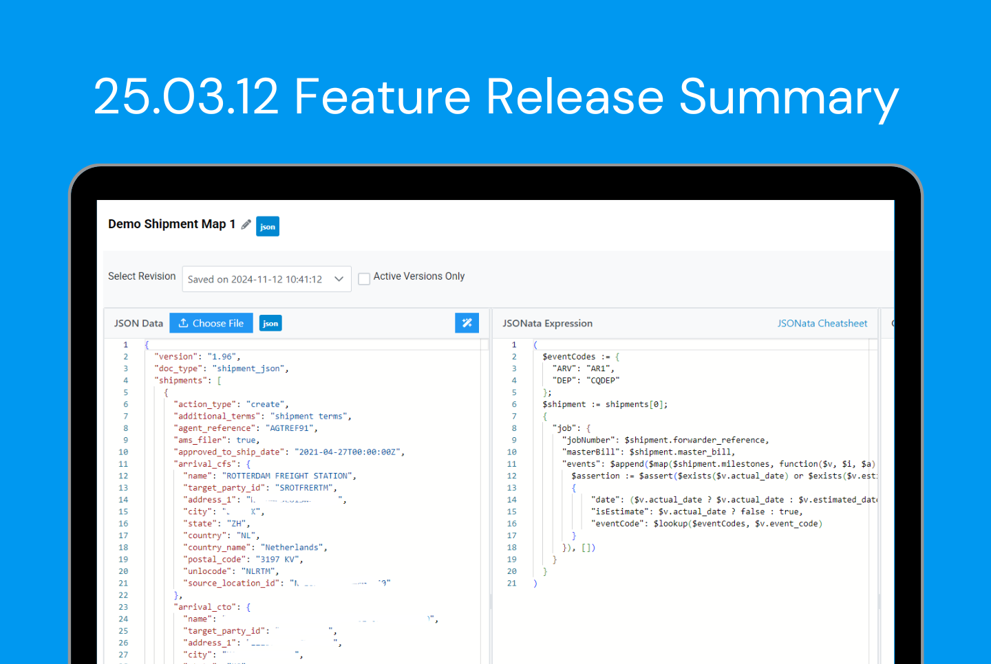 25.03.12 Feature Release Summary